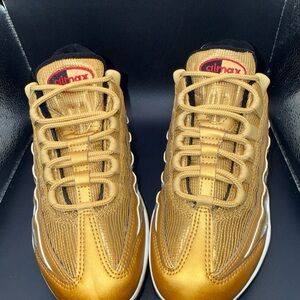 Size 6 - Nike Air Max 95 QS Metallic Gold Wmns, 814914-700, Very Clean, No Box